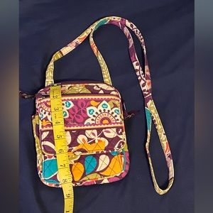 Vera Bradley Pre-Owned Plum Crazy Mini Hipster Crossbody Bag
